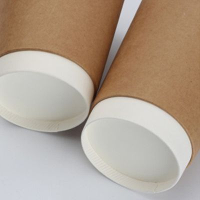 10oz 12oz PE লেপযুক্ত ডাবল ওয়াল পেপার কাপ একবার ব্যবহারযোগ্য কফি কাপ ক্যাপ সঙ্গে
